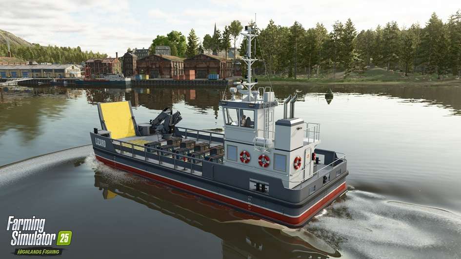 Farming Simulator 25: Highlands Fishing Releases New Garage & Shipyard Trailer