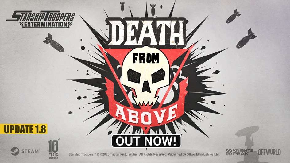 Starship Troopers: Extermination Update 1.8 Death from Above Now Available